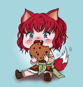 Nymsi with Cookie