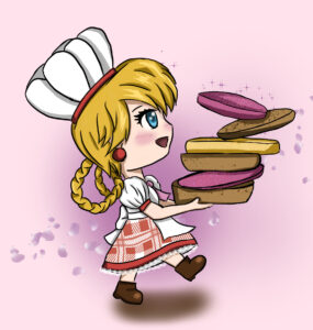 Patisserie Peach Chibi